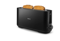 tostadora philips hd259000 ranura larga 1030w 8 ajustes modo descongelar color negro