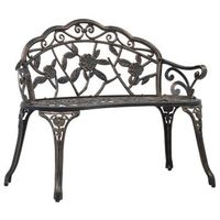 banco de bistro aluminio fundido bronce 100 cm vidaxl
