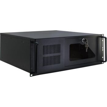 Servidor Inter-Tech IPC 4U-4088-S Rack Acero Negro ATX Micro ATX Mini-ITX 4U