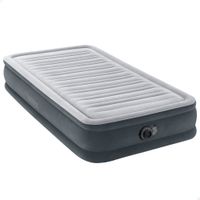 colchon hinchable intex dura-beam deluxe comfort-plush con bomba integrada 99x191x33 cm gris