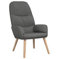 sillon de relax de tela gris oscuro