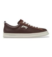 camper para hombre k101052-015 zapatillas de piel runner four marron 40 plano cordones casual