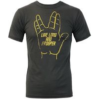 junk food camiseta manga larga live long and prosper para hombre
