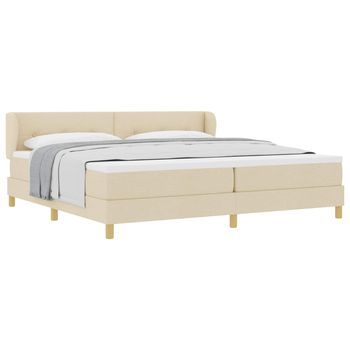 Cama Tapizada 203x203x88 Cm  - Crema