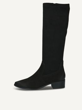CAPRICE Boots, black, made of Leather and synthetic with Block heel, Size 41