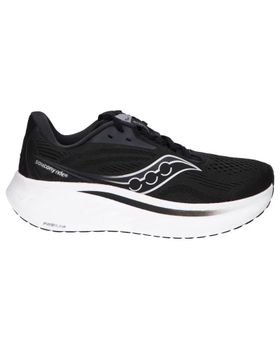de SAUCONY S11001-100 RIDE 18 BLACK-WHITE