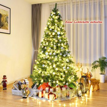 Árbol De Navidad 225 Cm Árbol De Navidad Artificial Con Sistema De Plegado 1346 Puntas Pvc Verde