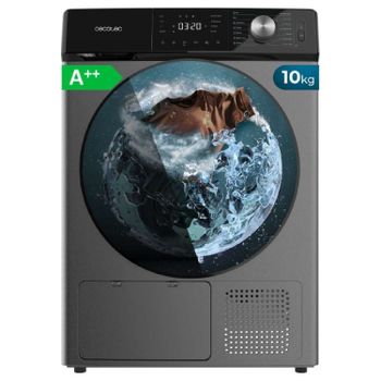Cecotec Secadora de Ropa Bomba de Calor 10 kg Bolero Dresscode Dry 10355 Steel, Clase Equivalente A++, 14 programas, 4 Niveles