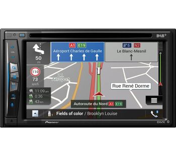AVIC-Z720DAB Smart Bluetooth Car Radio with Sat Nav - Black, Full Europe Maps, Black