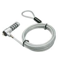 candado con combinacion lindy 20980 acero inoxidable cable 18 m alta seguridad