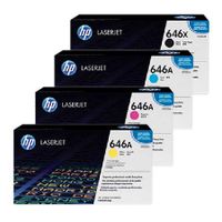 original multipack hp colour laserjet cm4540f printer toner cartridges 4 pack -ce264x