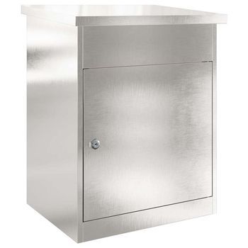 Caja De Entrega De Paquetes Plateado 47,5 X 38 X 59 Cm Vidaxl