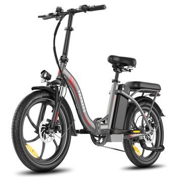 E-bike  Fafrees F20+ - Motor 250w Batería 36v20ah Neumáticos De 20 Pulgadas Frenos Mecánicos De Disco - Gris