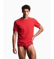 emporio armani para hombre em000574af20426 camiseta intense rojo m casual algodon manga corta