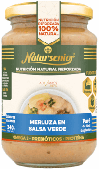 Natursenior Merluza en Salsa Verde Omega 3 DHA+EPA 340 gr