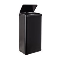 cubos de basura de acero inoxidable negro 60l