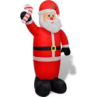 papa noel hinchable con ventilador incorporado 4 luces led 240 cm