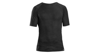 Gripgrab merino polyfibre short sleeve winter base layer black