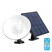 aigostar luz solar exterior 50w 500lm aplique solar exterior con mando a distancia ip65 lampara solar exterior regulable 6500k3000k4000kluces solares exterior con cable de 3 m