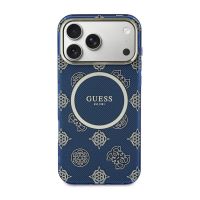 guess funda para iphone 17 pro max r carcasa rigida azul multilogo guess proteccion segura y ajuste preciso