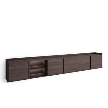 Mueble Tv, Televisión, Muebles De Salón, Almacenaje, 309x50x35 Cm, Para Tv Hasta 80