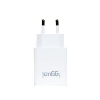 Cargador de Pared IGGUAL 1xUSB 5V/2.4A (12W) Universal Blanco