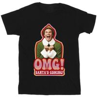 elf camiseta santa is coming para nino