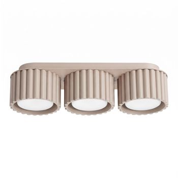 Plafone taupe aluminio alt. 8 cm