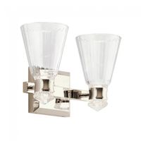 aplique de pared led para banos kayva 2x6w