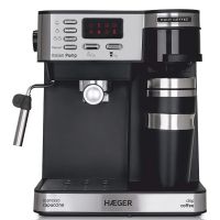 haeger multi coffee cafetera espresso 15 bares 1450w