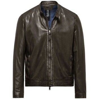Bomboogie Cazadora de cuero JMROY PLGS5-14 DARK BROWN para hombre