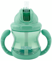 nuby flip-it taza asas 12m 240 ml verde