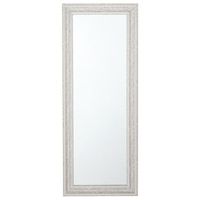 espejo de pared beige con plateado 50 x 130 cm vertical salon dormitorio acabado elegante vertou