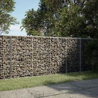 cesta de gaviones  gavion para piedras  gavion decorativo con cubierta hierro galvanizado 250x100x100cm cfw207805
