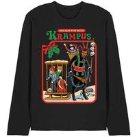 steven rhodes camiseta manga larga fun with krampus para mujer