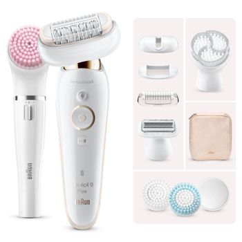 Braun Silk-épil 9 Flex 9100 Beauty Set, White/Gold