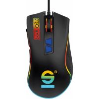 sparco line raton gaming rgb con cable 7200dpi negro