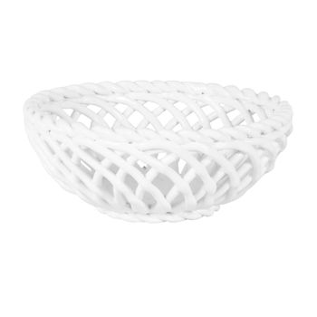 Frutero de gres blanco