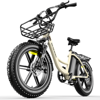 Bicicleta Eléctrica Zwheel Urban Pioneer, 250w, 55nm, 13ah, 100km, Beige