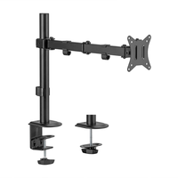aisens soporte de mesa eco giratorio e inclinable para monitortv 9kg 3 pivotes 1 brazo de 17-32 negro
