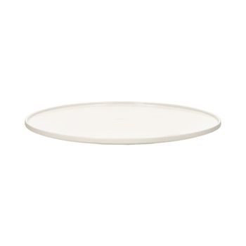 Plato llano porcelana blanca