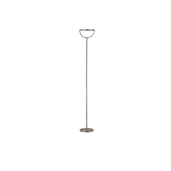 Platón - Lámpara De Pie Led Regulable De 30 W, 3000 K, 2968 Lm, 190 Cm De Alto, Interruptor De Pedal De Encendido/apagado - Perenz - Gris Titanio