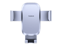 soporte de movil para coche - baseus metal age gravity para rejilla aire estable con reduccion ruido gris space