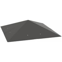outsunny cubierta de repuesto para pabellon 3 x 3 m impermeable techo de pabellon upf30 funda de repuesto tejido oxford 370 gm gris   aosom espana