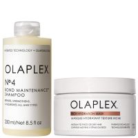 olaplex no4 bond maintenance shampoo  rich hydrating mask bundle