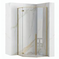 cabina de ducha rea diamond brush gold 100x100