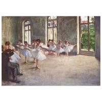 cuadro lienzo - ensayo de ballet - edgar degas - cm 50x70