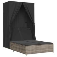 197x104x193 cm ratan - gris