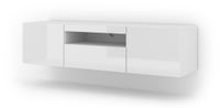 mueble para tv efecto madera blanco