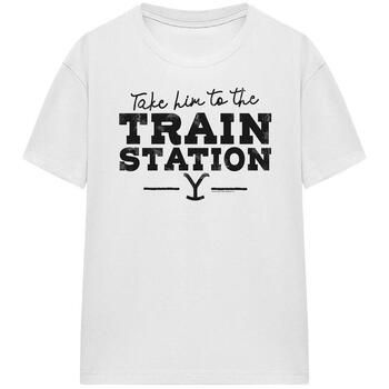 Yellowstone Camiseta Train Station para mujer